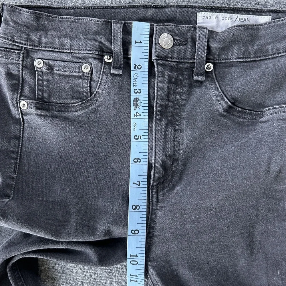 Rag Bone Jeans Womens 28 Black High Rise Skinny‎ Modal Stretch Denim Ankle